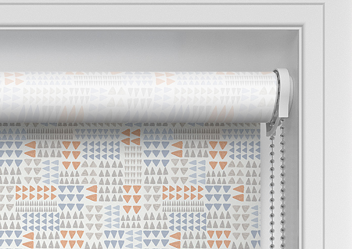 Watercolour Triangles, Blues - Twist&Fit Roller Blind - Image 11
